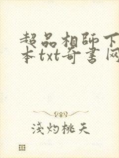 超品相师下载全本txt奇书网