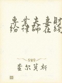 专业夫妻财产纠纷律师在线咨询