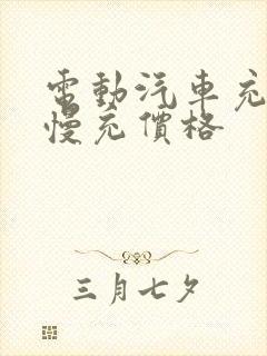 电动汽车充电桩慢充价格