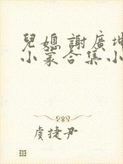 儿媳 谢广坤王小蒙合集小说