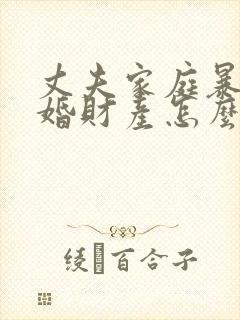 丈夫家庭暴力离婚财产怎么分割