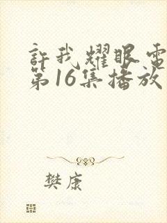 许我耀眼电视剧第16集播放