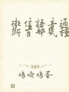 微信语音通话中断有哪几种情况