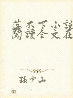 落不下小说免费阅读全文在线阅读