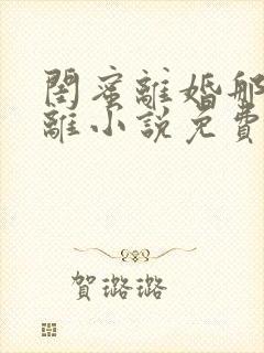 闺蜜离婚那我也离小说免费阅读