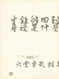 才能够回到你的身边是什么歌