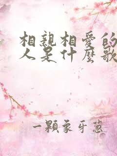 相亲相爱的两个人是什么歌的歌词