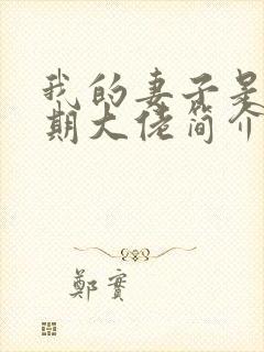 我的妻子是大乘期大佬简介