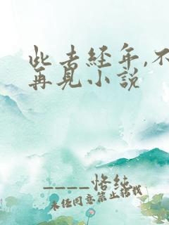 此去经年,不复再见小说