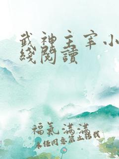 武神主宰小说在线阅读