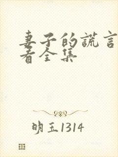 妻子的谎言免费看全集