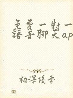 免费一对一匹配语音聊天app