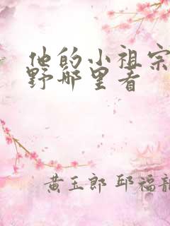 他的小祖宗甜又野哪里看