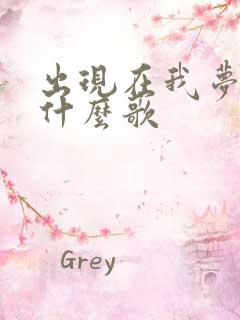 出现在我梦里是什么歌