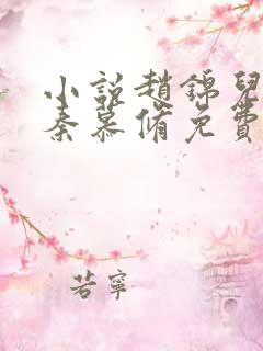 小说赵锦儿, 秦慕修免费阅读