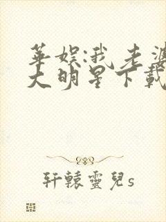 华娱:我老婆是大明星下载txt全文