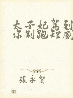 太子妃驾到总裁你别跑短剧