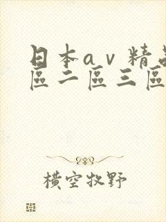 日本aⅴ精品一区二区三区久久