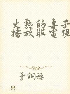 火热的妻子免费播放版电视剧