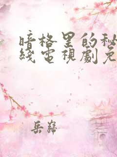 暗格里的秘密在线电视剧免费观看