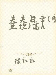 夫夫日常(双性互攻)高h