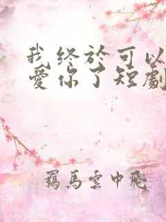 我终于可以不再爱你了短剧免费观看