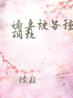 娇妻被各种刑具调教