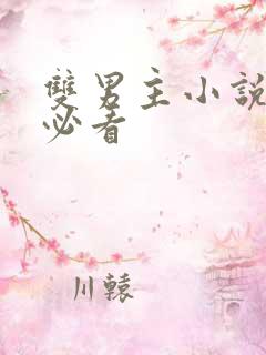 双男主小说推荐必看