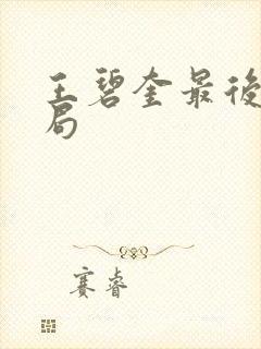 王碧奎最后的结局