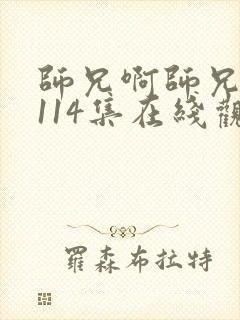 师兄啊师兄动漫114集在线观看