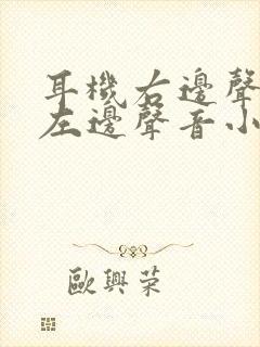 耳机右边声音大左边声音小