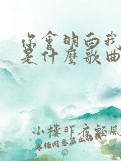 你会明白我的爱是什么歌曲