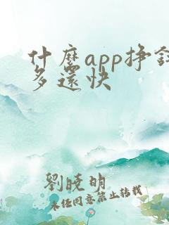什么app挣钱多还快