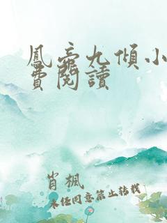 凤帝九倾小说免费阅读