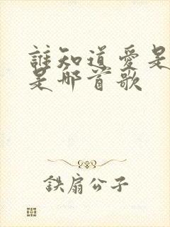 谁知道爱是什么是哪首歌