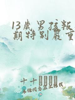 13岁男孩叛逆期特别严重怎么办