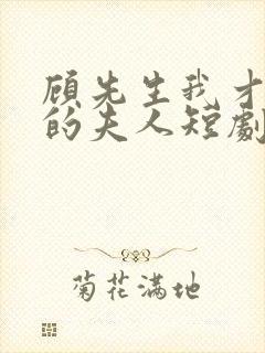 顾先生我才是你的夫人短剧免费观看全集