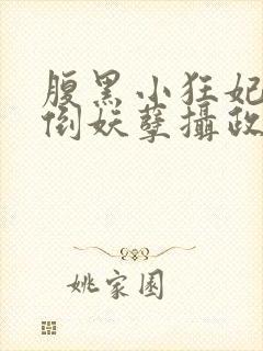 腹黑小狂妃:扑倒妖孽摄政王