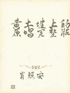 黄土坡上的情哟原唱完整版