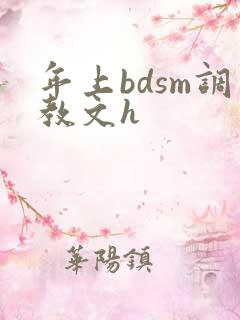 年上bdsm调教文h
