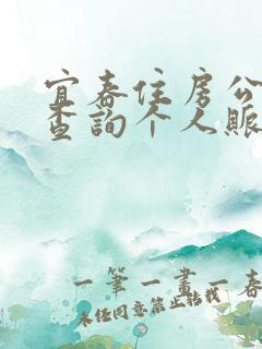 宜春住房公积金查询个人账户查询