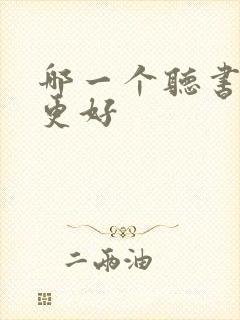 哪一个听书软件更好