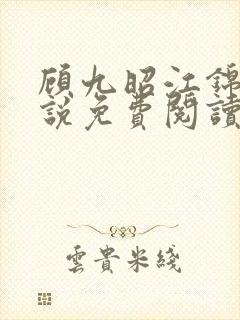 顾九昭江锦禾小说免费阅读最新章节