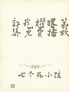 许我耀眼第11集免费播放