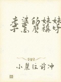 老婆的妹妹的儿子怎么称呼