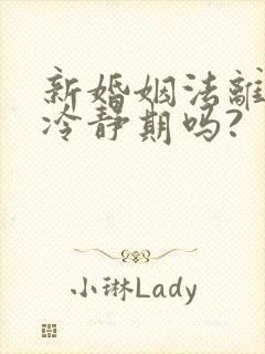 新婚姻法离婚有冷静期吗?