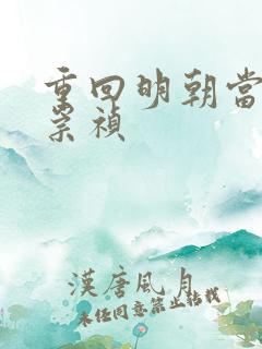 重回明朝当暴君崇祯
