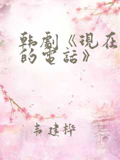 韩剧《现在拨打的电话》