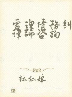 处理债务纠纷的律师咨询