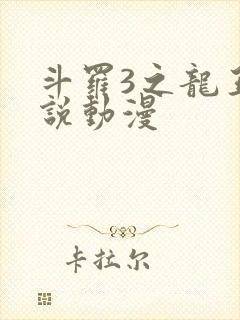 斗罗3之龙王传说动漫